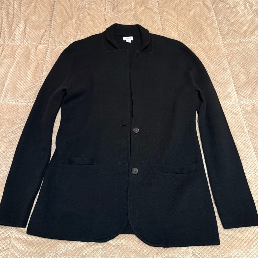 J Crew 100% Cotton Sweater Blazer